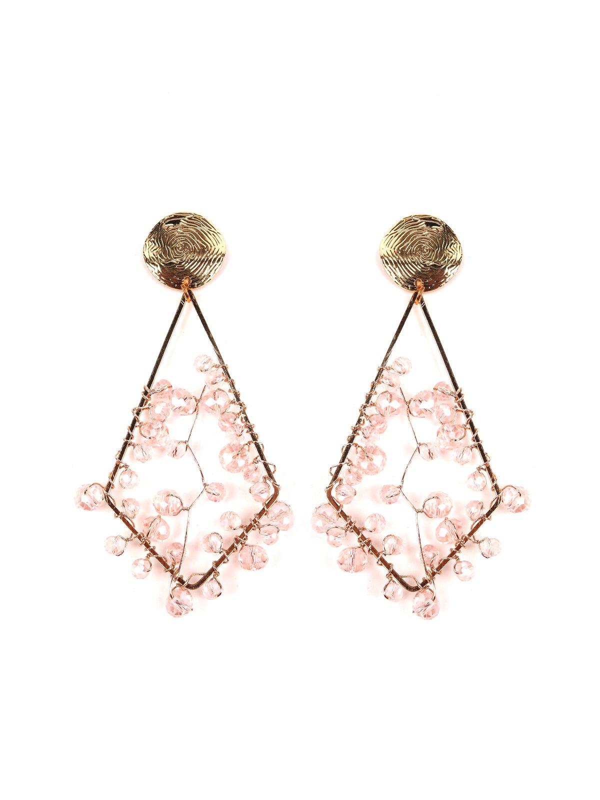 Women's Designer Geometric Gold-Tone Cluster Earring