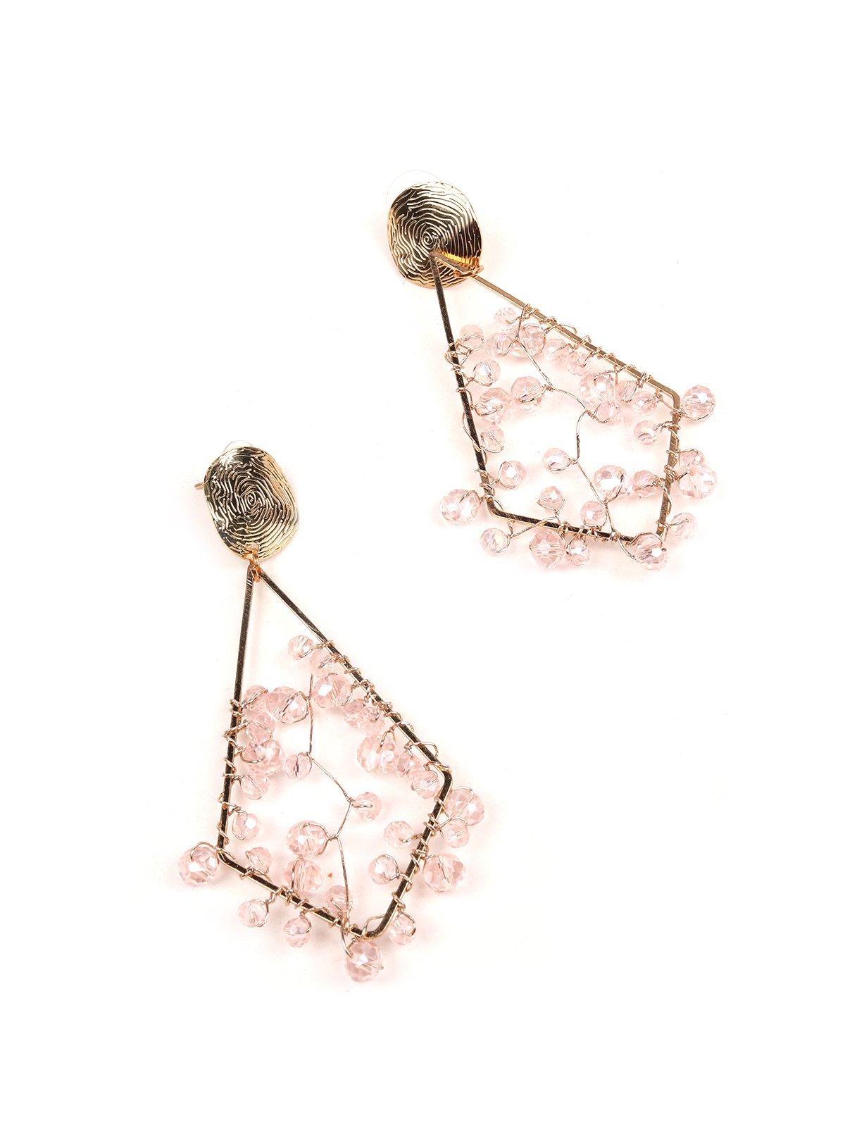 Women's Designer Geometric Gold-Tone Cluster Earring