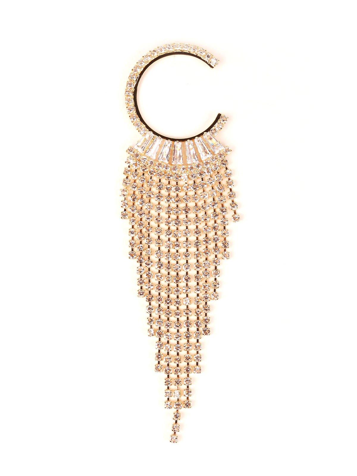 Women's Designer Gold-Tone Hoop Tassel Earring