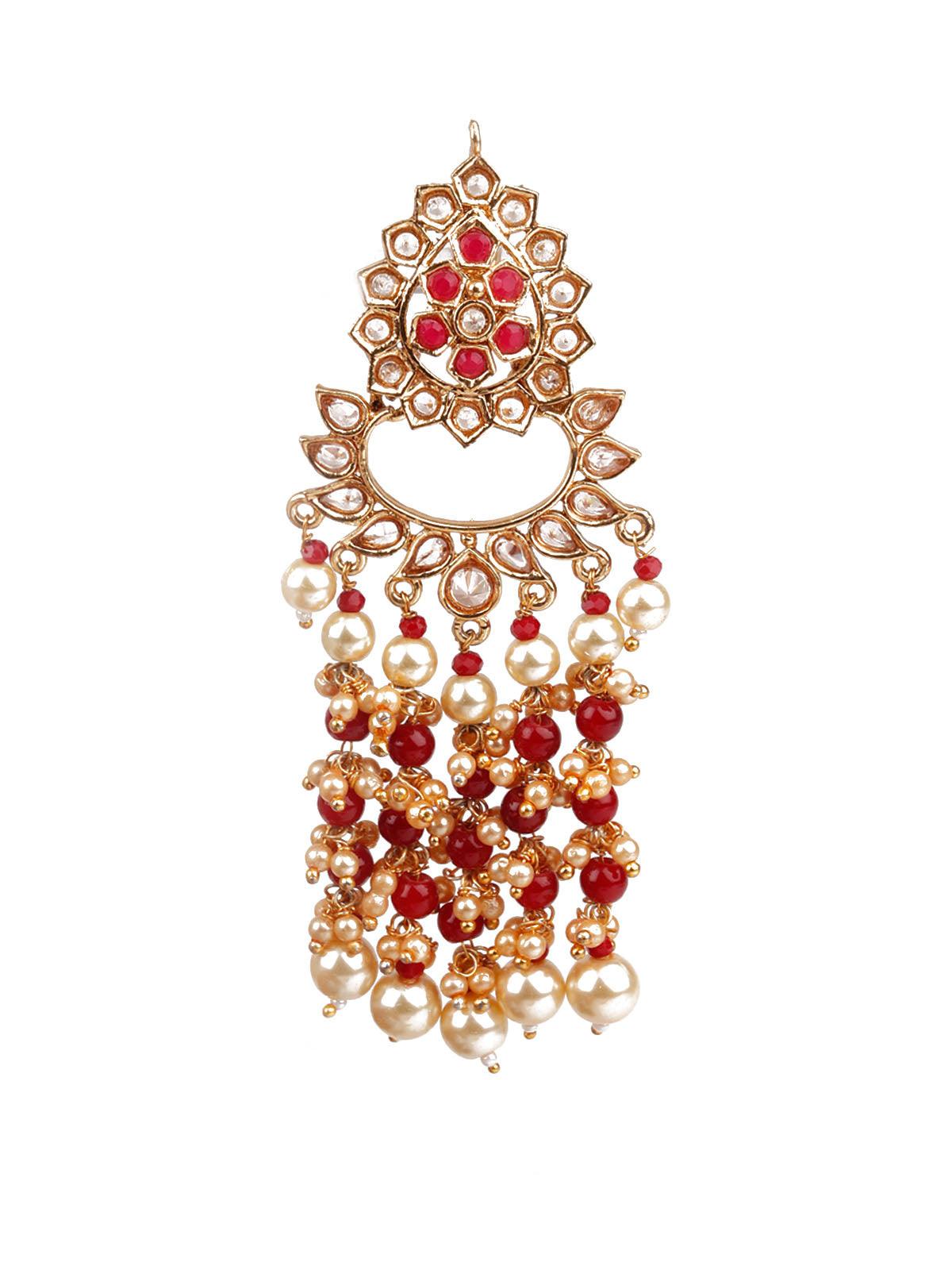 Women's Designer Red Dangler Earring
