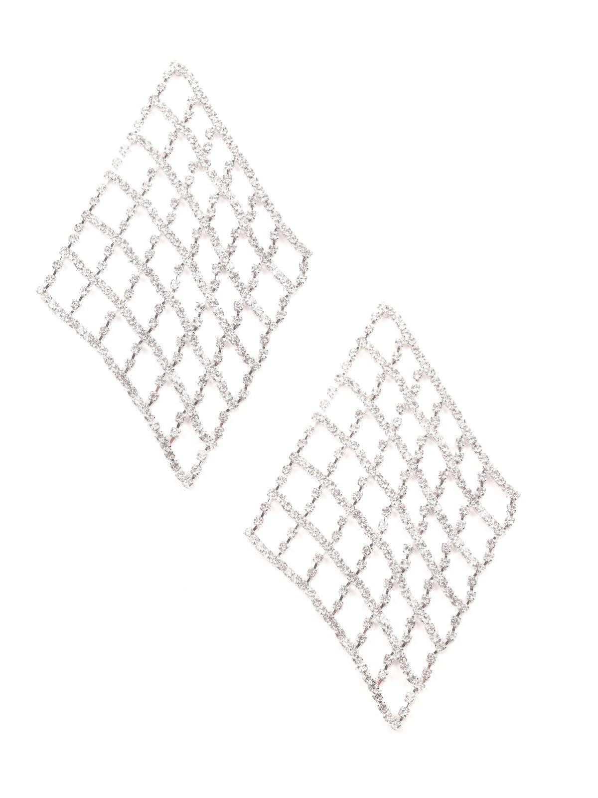 Women's Diamond Shaped Studded Earring