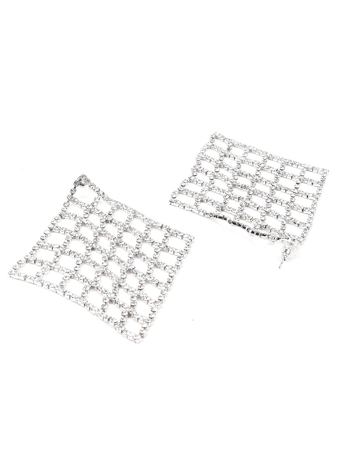 Women's Diamond Shaped Studded Earring