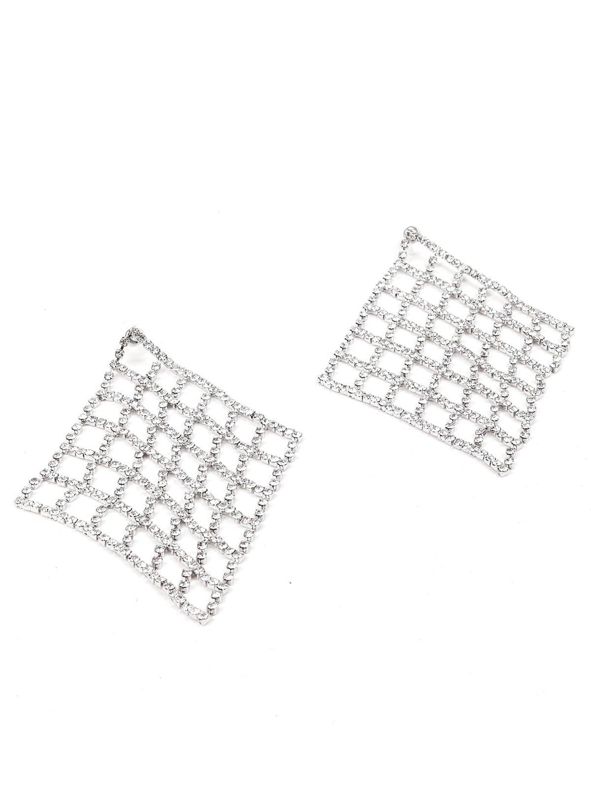 Women's Diamond Shaped Studded Earring