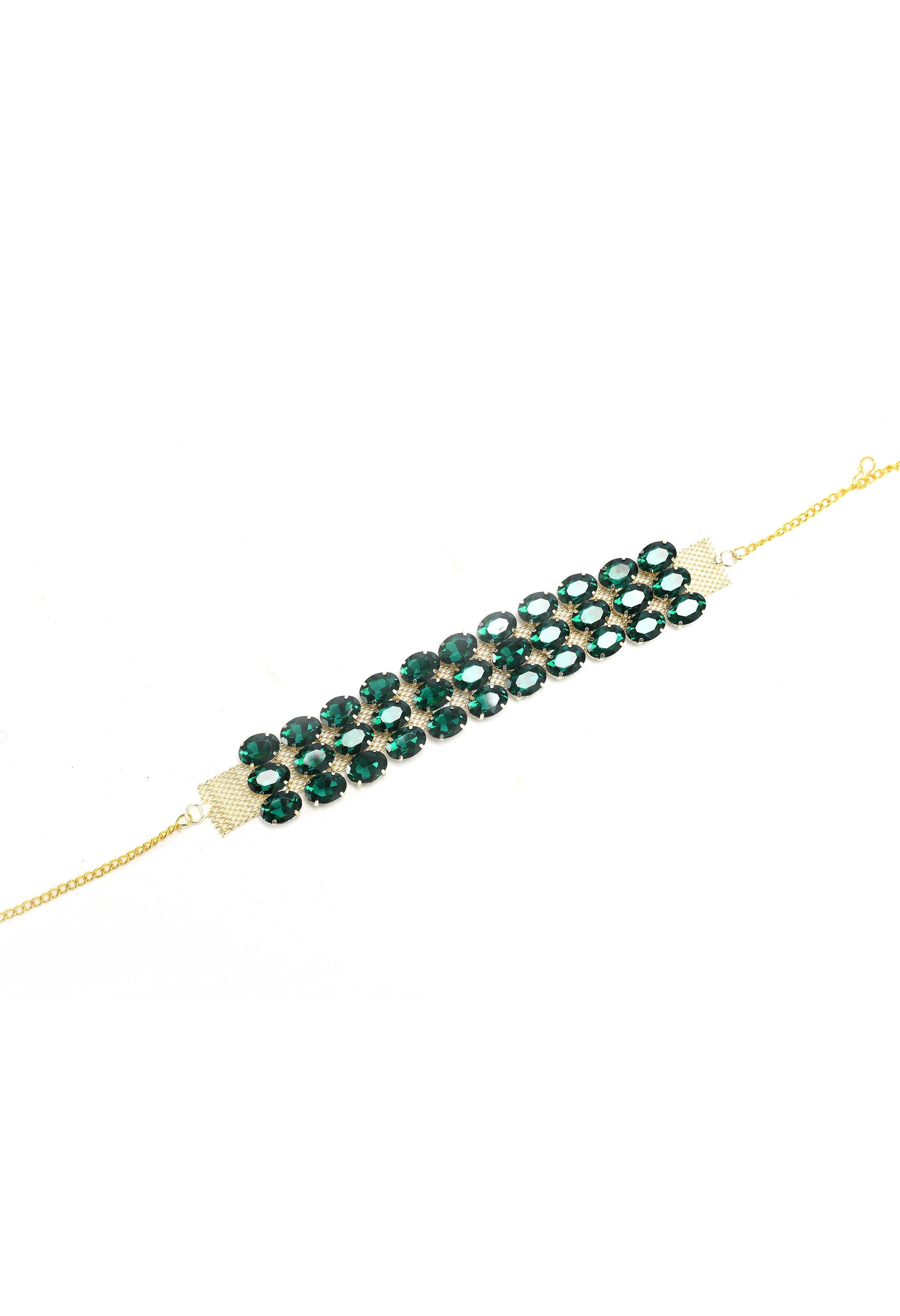 Johar Kamal Designer Choker Set with Earrings, Bracelet and