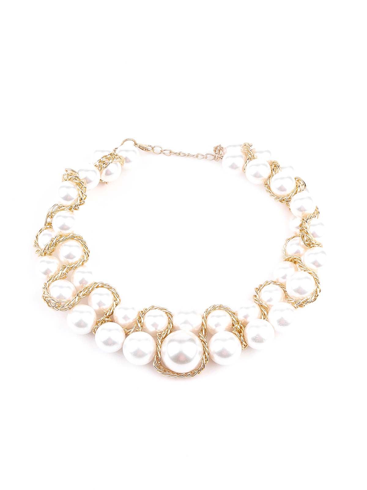 Women's Elegant White Artifical Pearl Gorgous Necklac