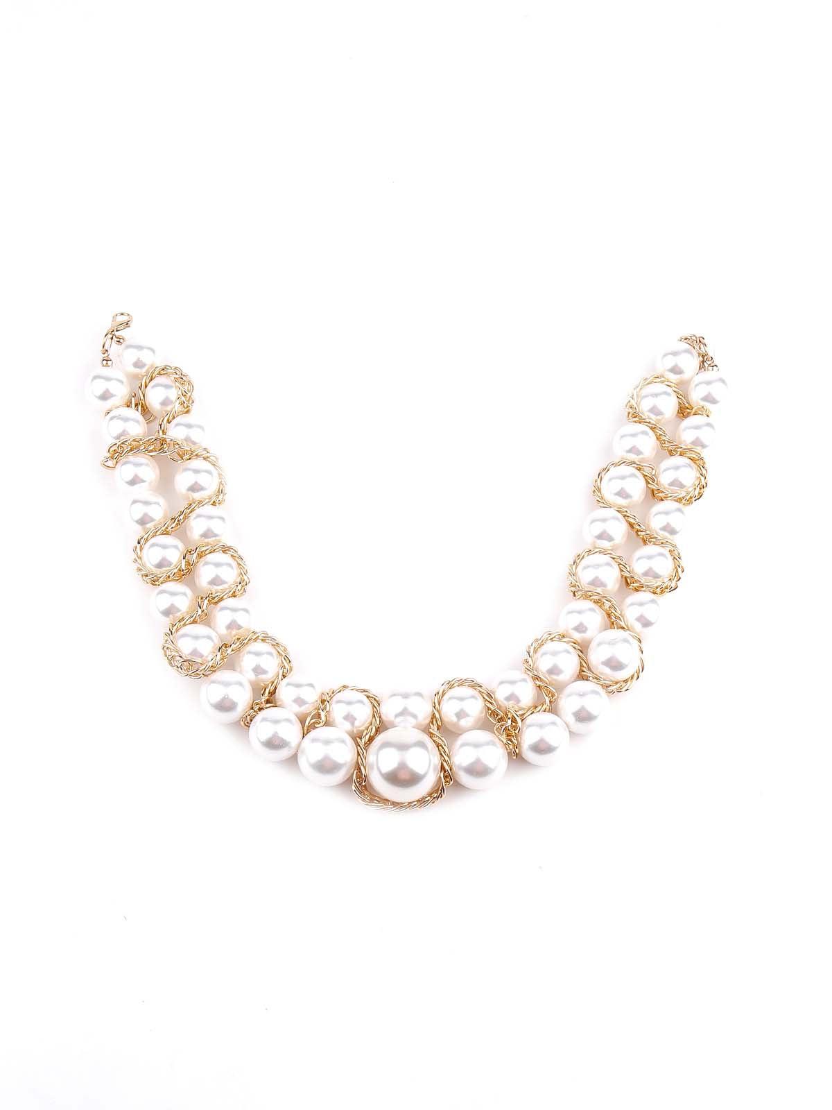 Women's Elegant White Artifical Pearl Gorgous Necklac