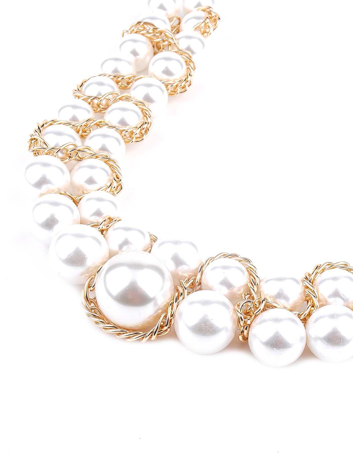 Women's Elegant White Artifical Pearl Gorgous Necklac