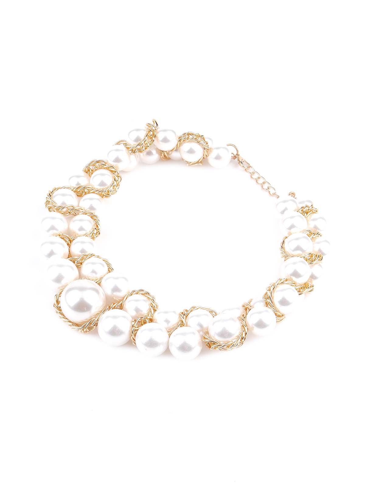 Women's Elegant White Artifical Pearl Gorgous Necklac