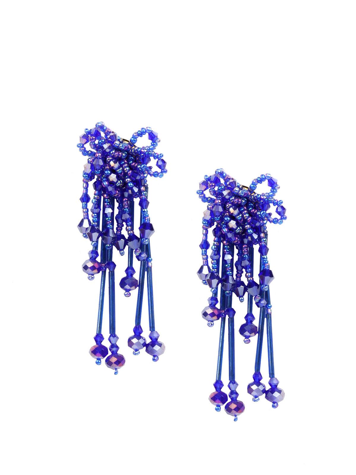 Women's Eletric Blue Stunning Statement Earring