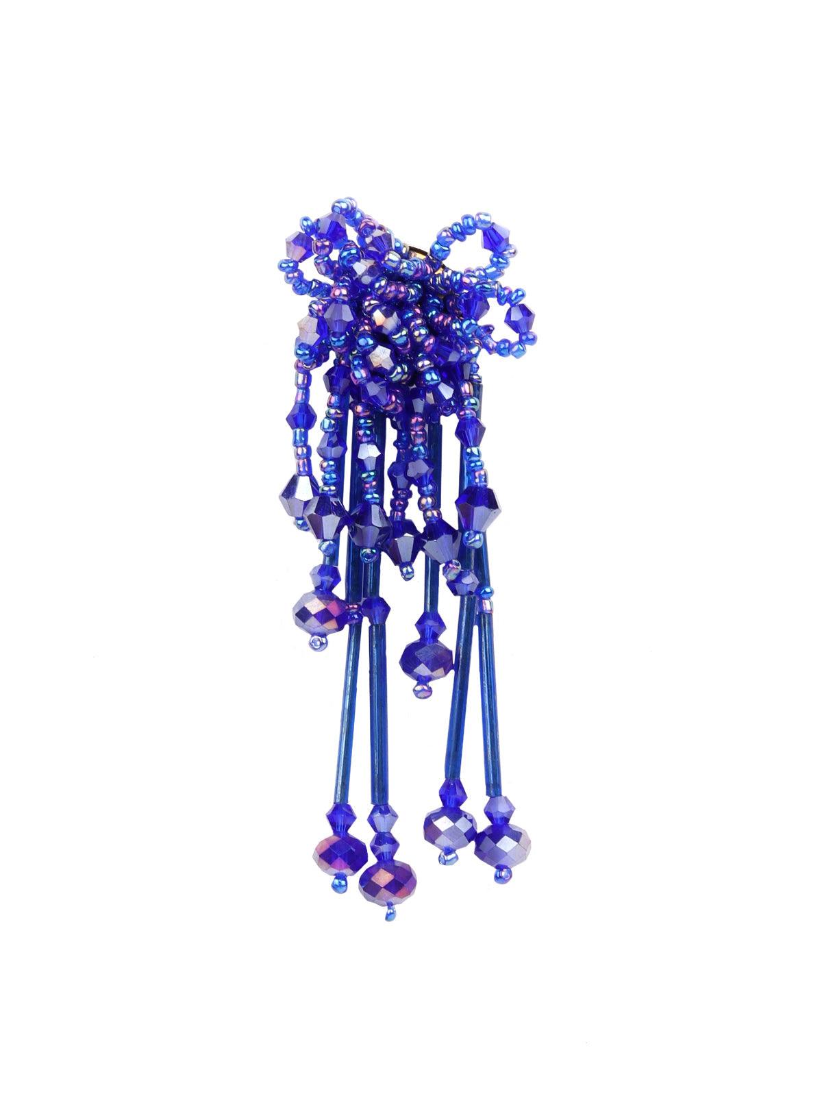 Women's Eletric Blue Stunning Statement Earring