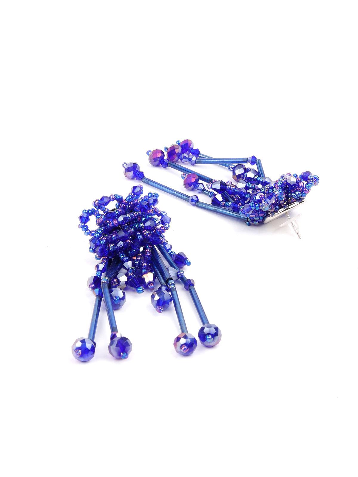 Women's Eletric Blue Stunning Statement Earring