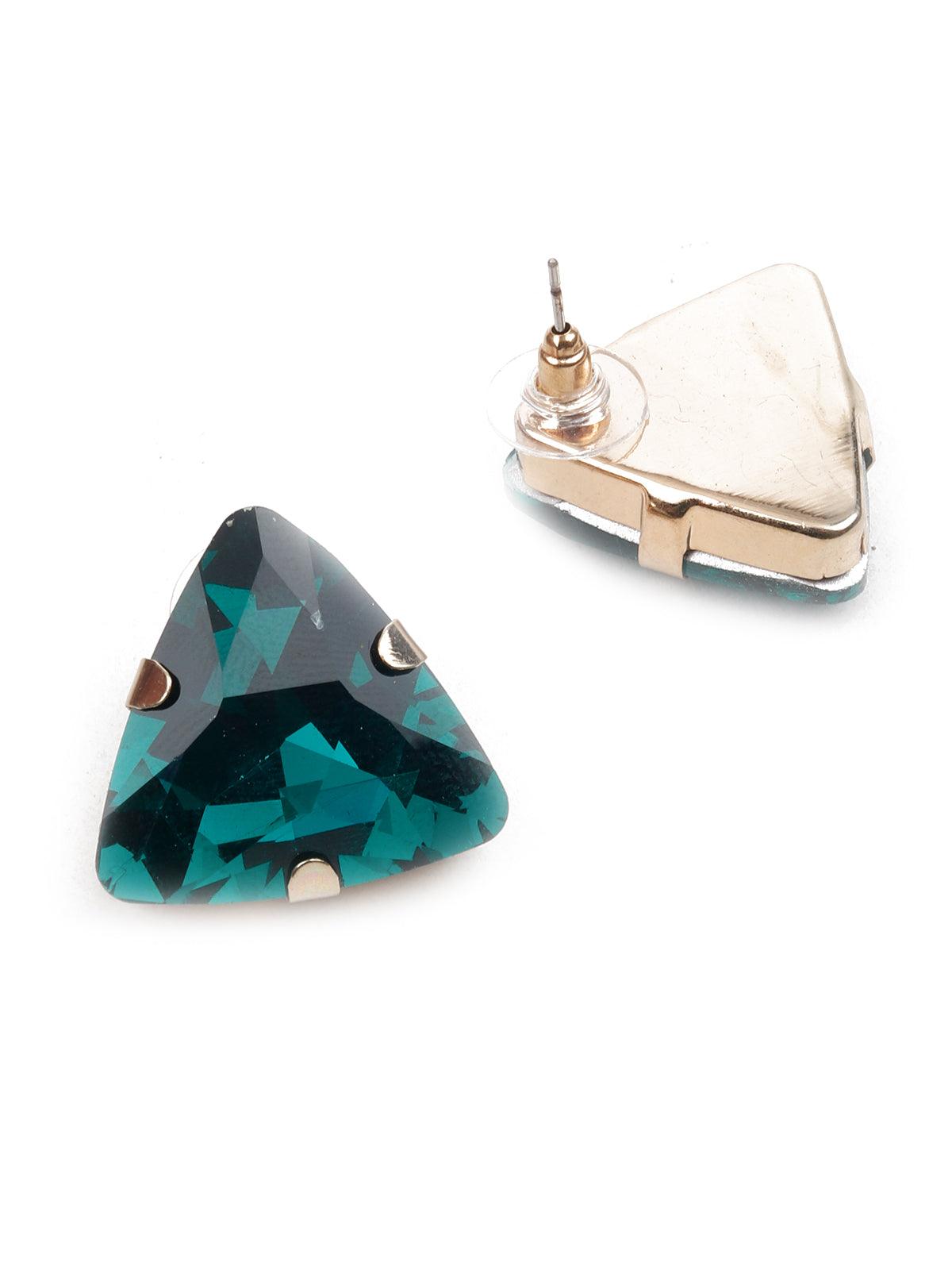 Women's Emerald Green Stud Earring