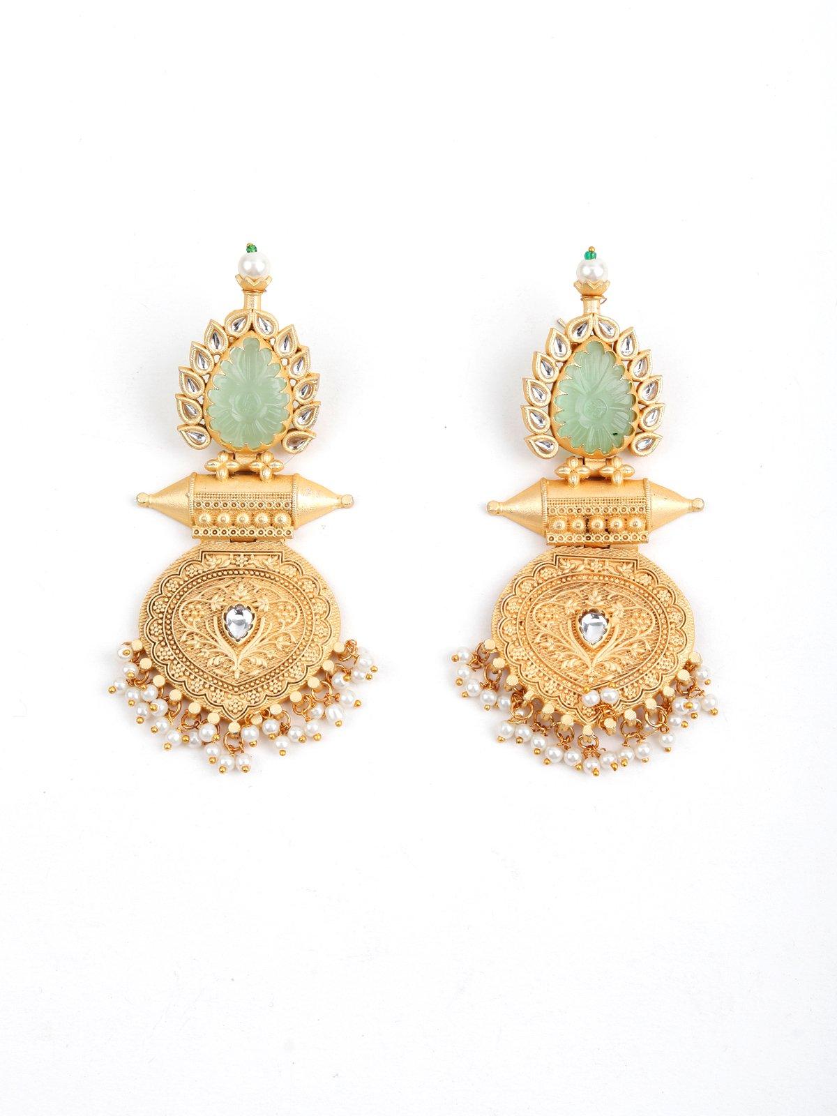 Women's Ethnic Golden Dangler
