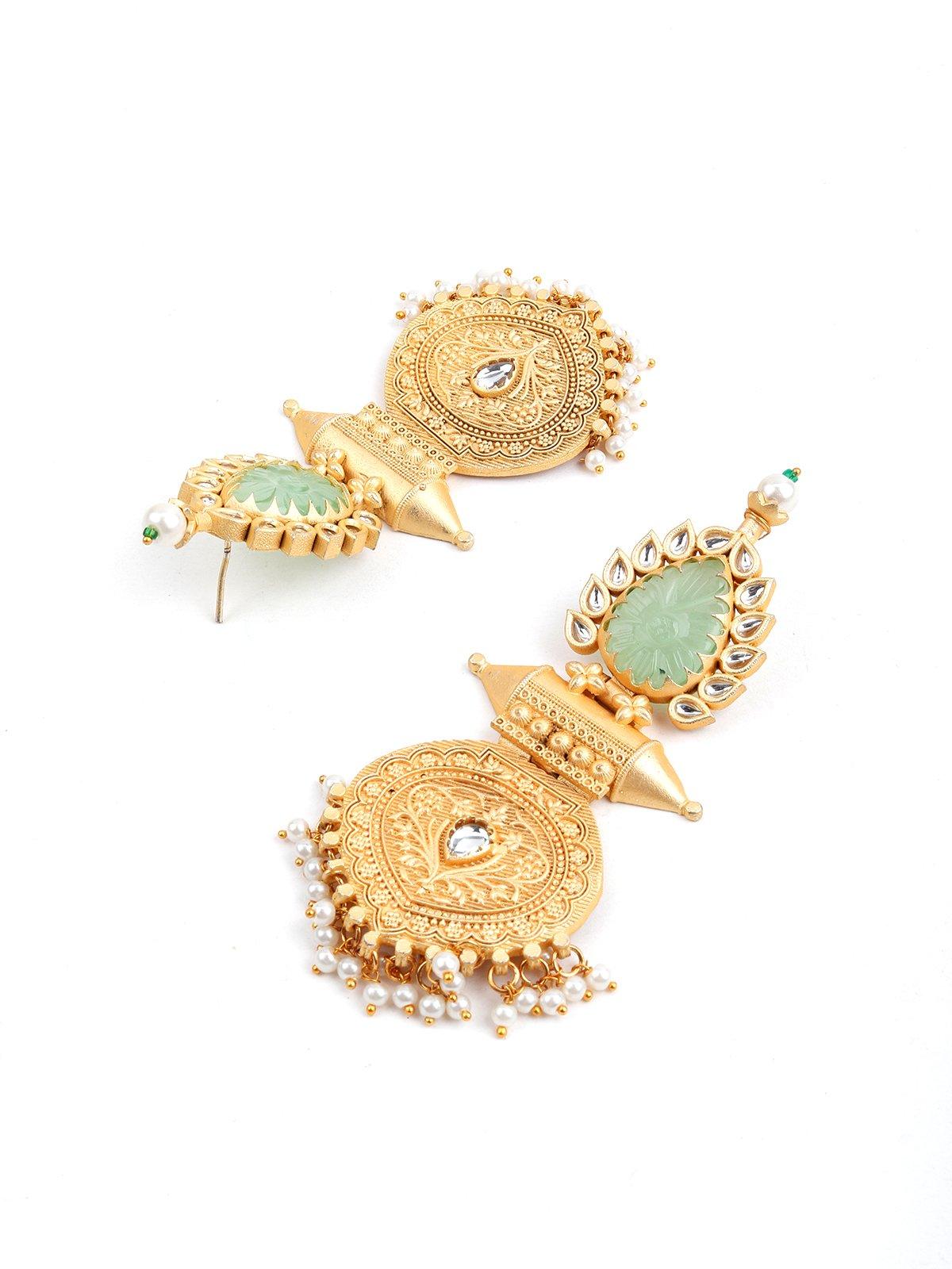 Women's Ethnic Golden Dangler