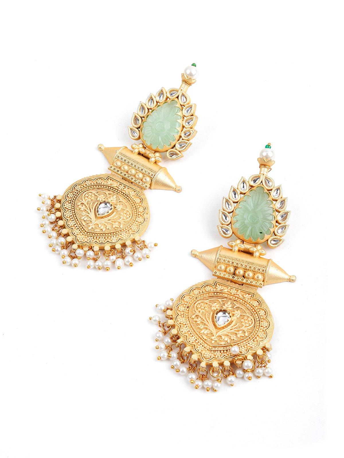 Women's Ethnic Golden Dangler