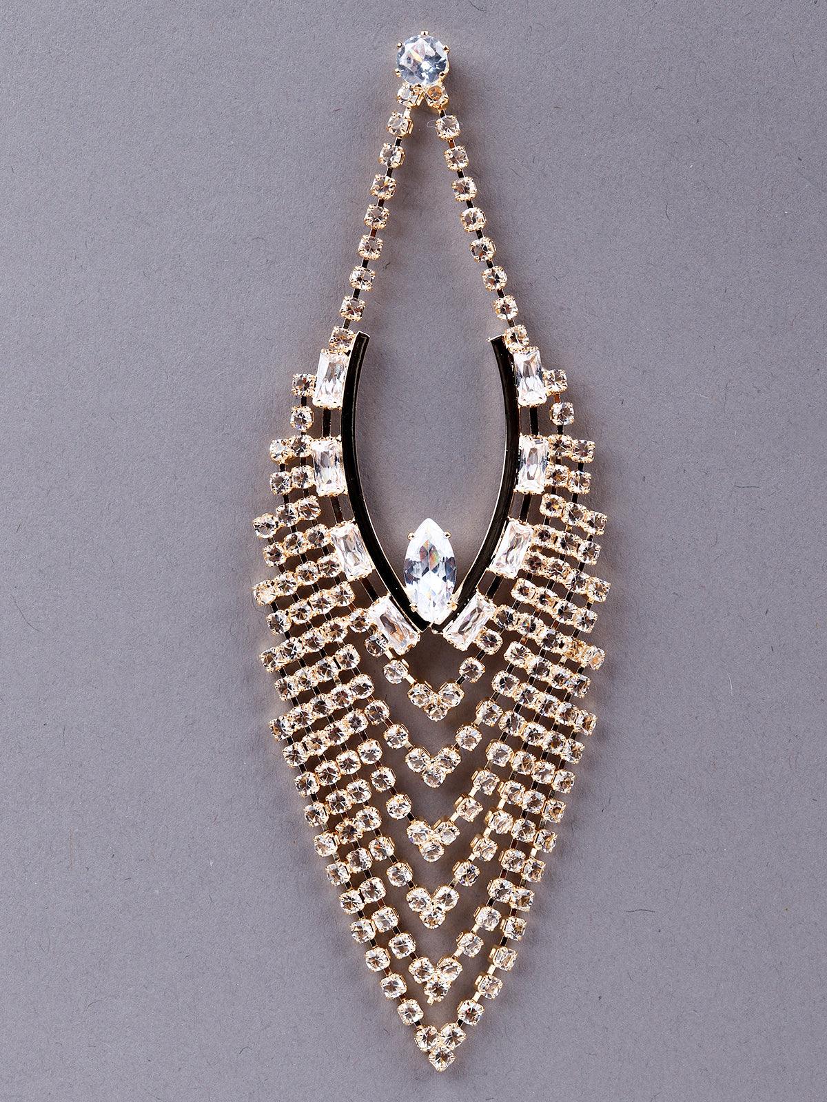 Women's Exquisite Almond-Shaped Crystal Earring
