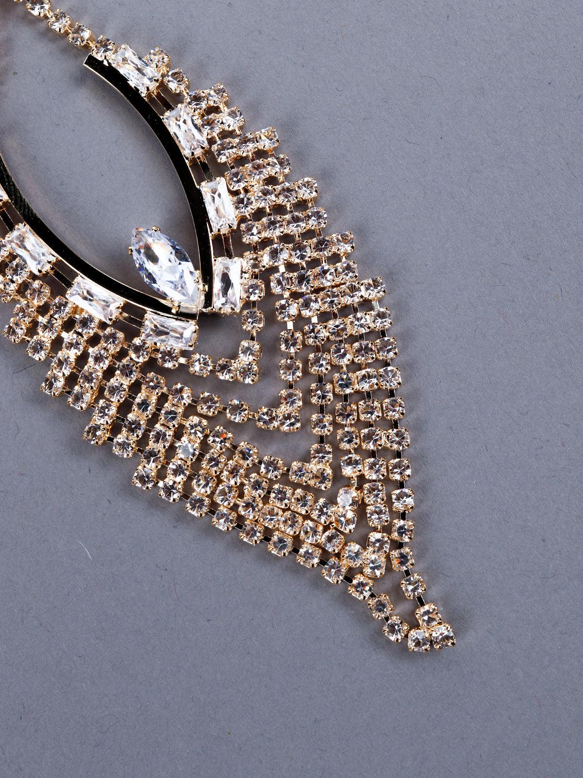 Women's Exquisite Almond-Shaped Crystal Earring