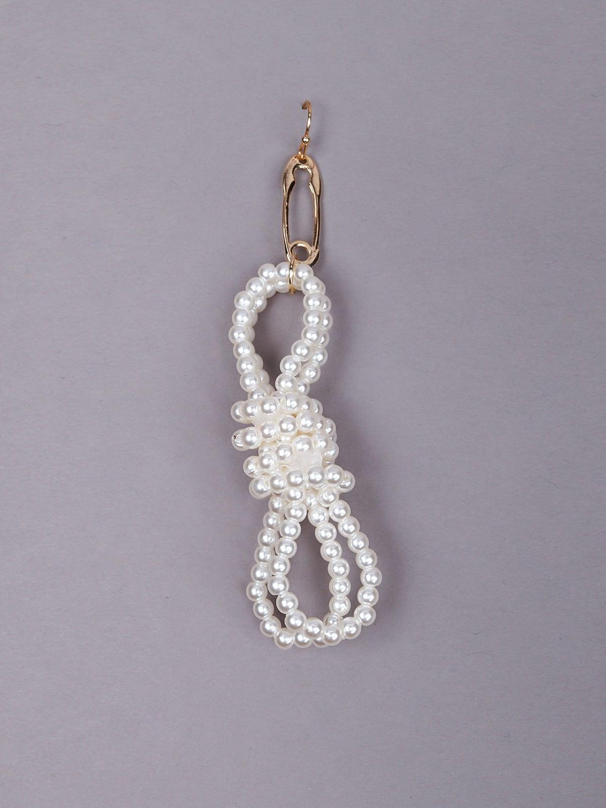 Women's Exquisite Fully White Beaded Drop Earring