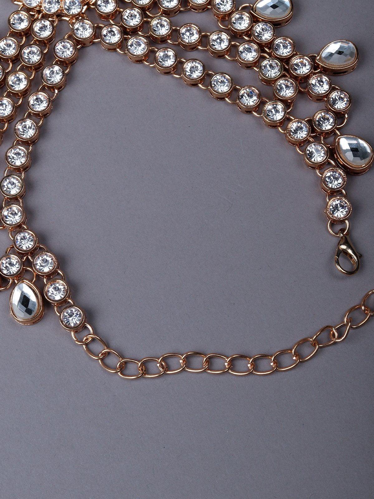 Women's Exquisite Kundan Work Hathphoo