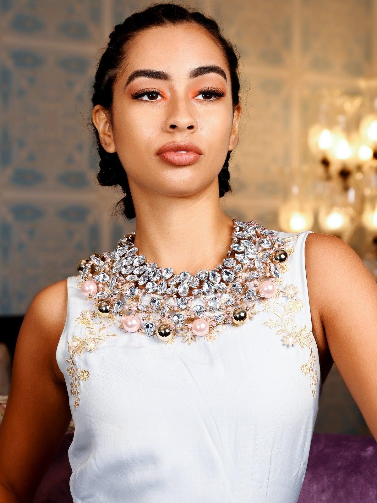 Women's Exquisite Princess Crystal Necklac