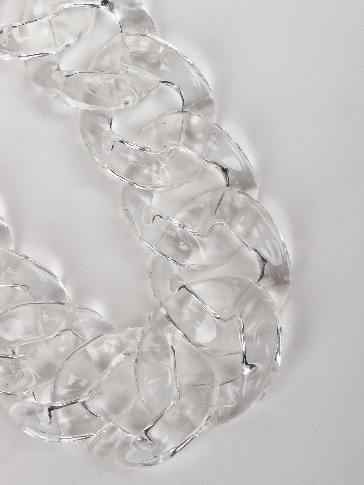 Women's Fashion-Forward Chunky Transparent Necklac
