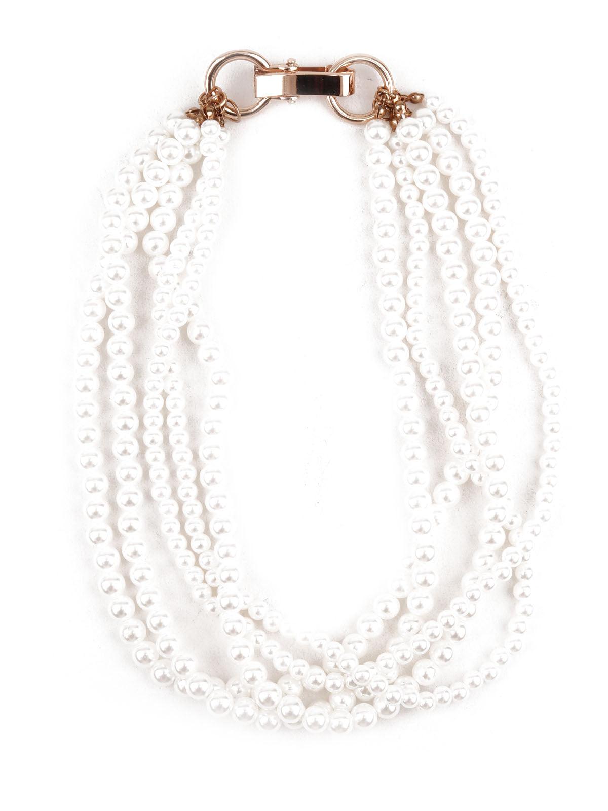 Women's Faux Pearl Choker Neckpiec