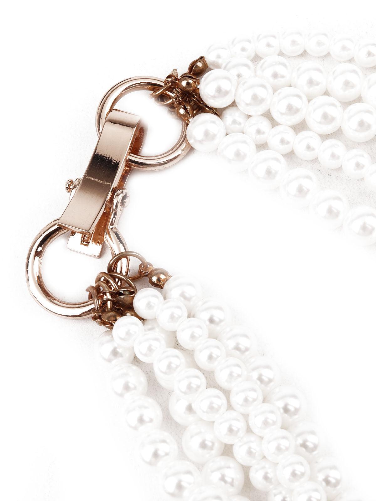 Women's Faux Pearl Choker Neckpiec