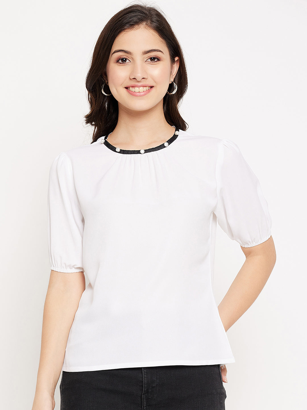 Women's Green Cotton Top
