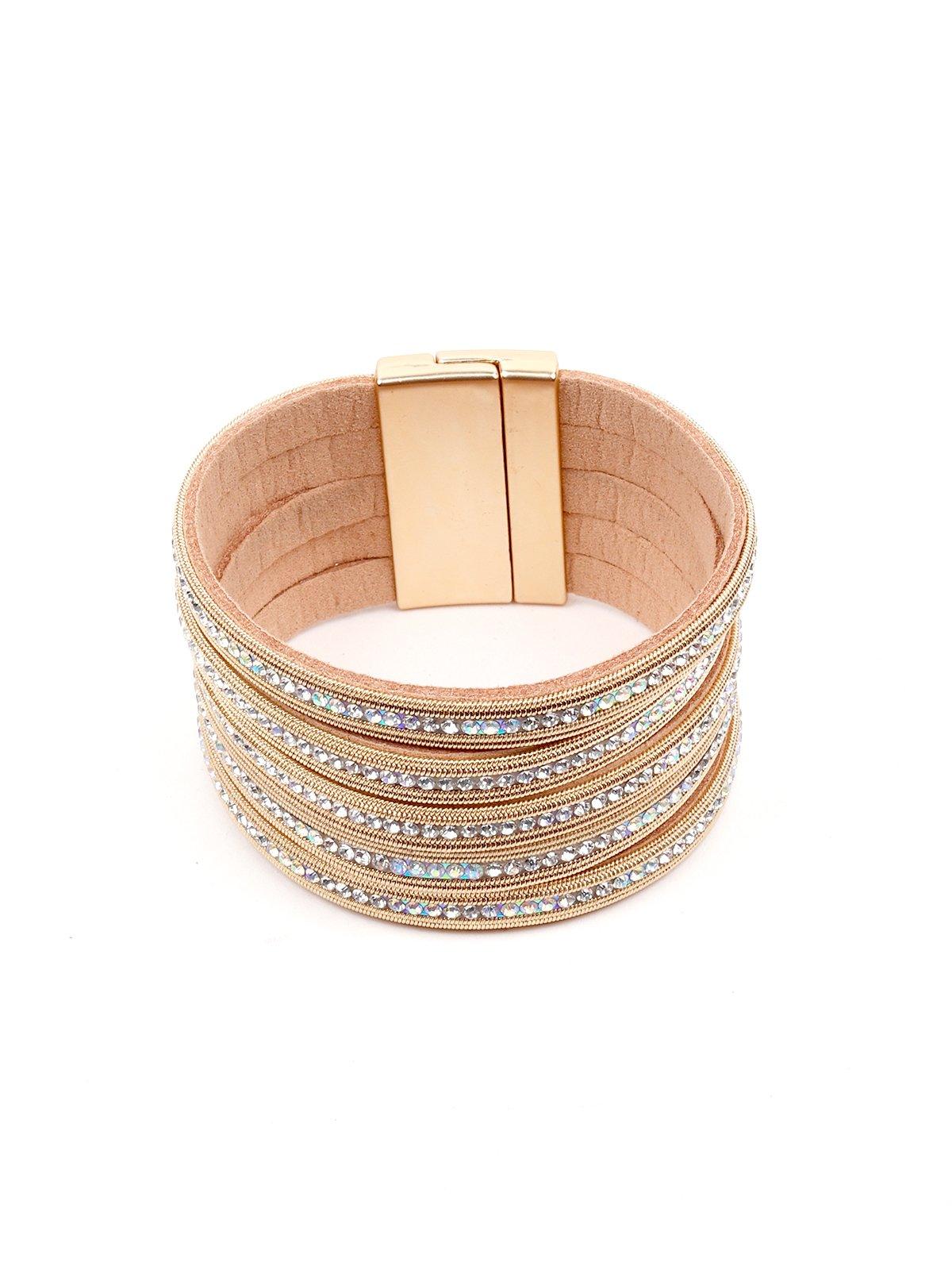 Women's Five Layered Fully Studded Bracele