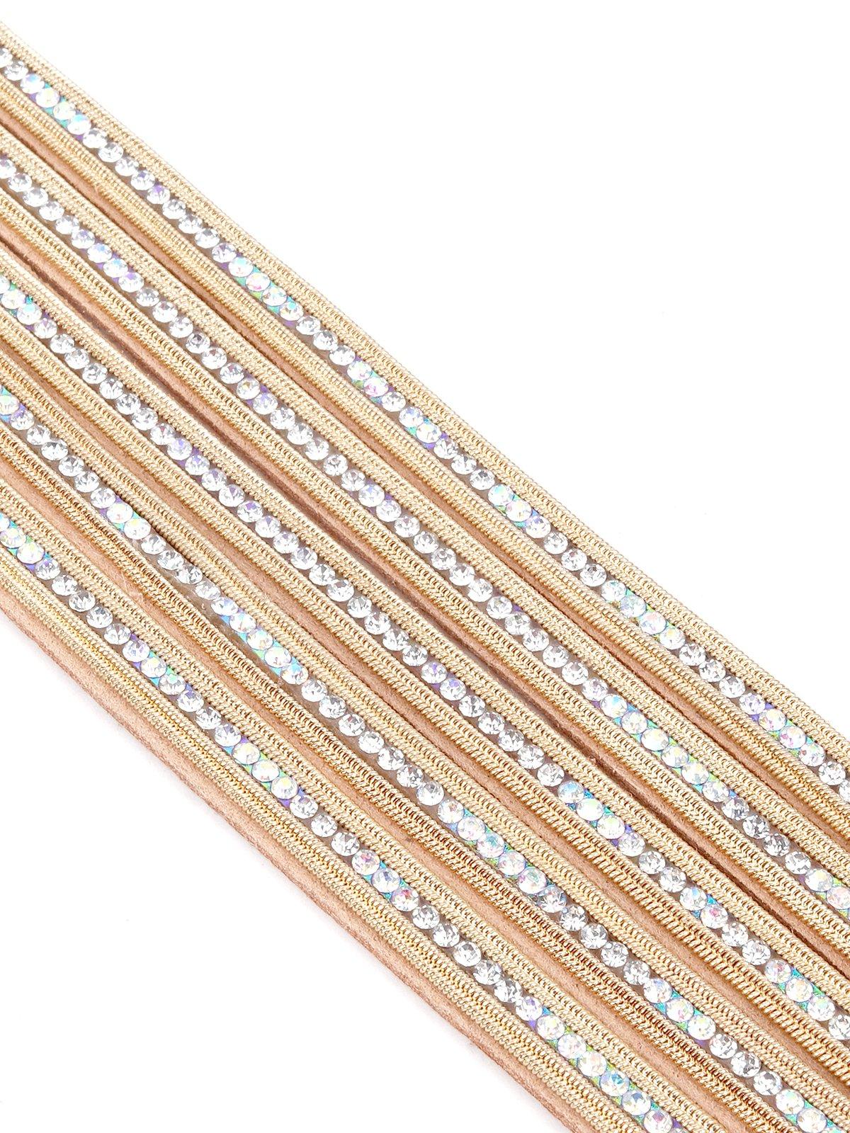 Women's Five Layered Fully Studded Bracele