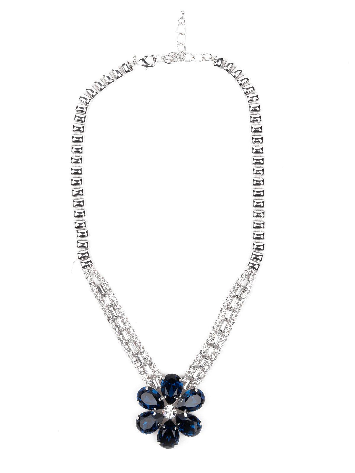 Women's Floral Pendant Princess Necklac