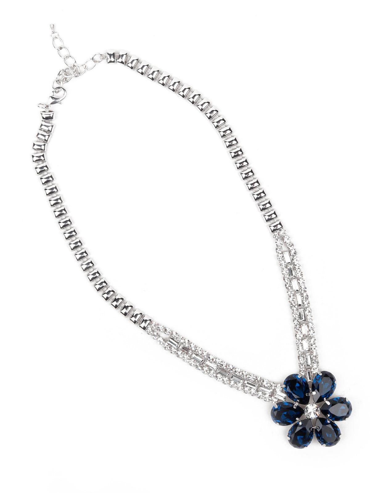Women's Floral Pendant Princess Necklac