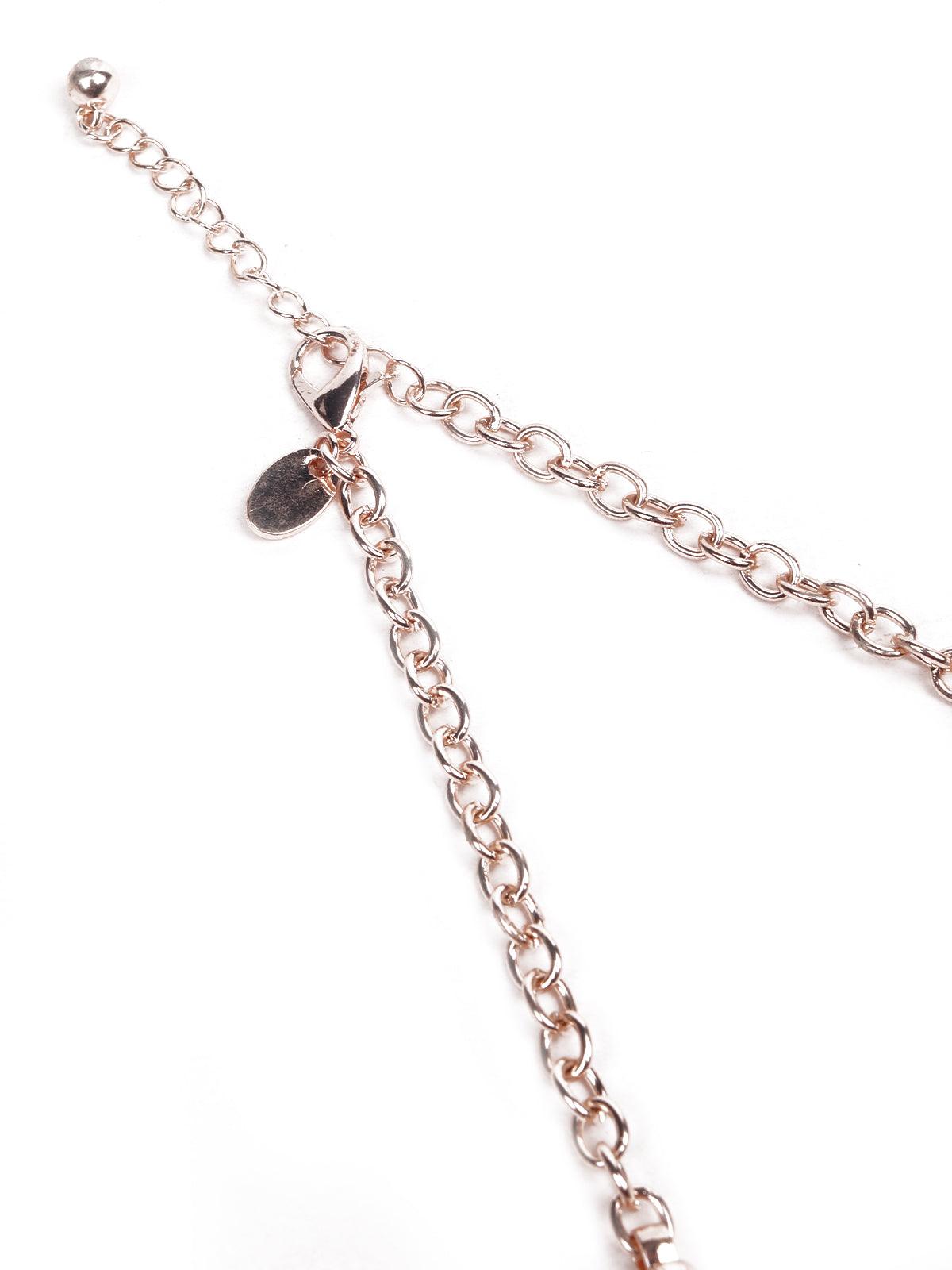 Women's Floral Purple Statement Necklac