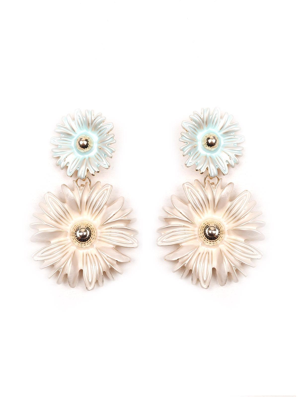 Women's Floral Statement Earrings For Wome