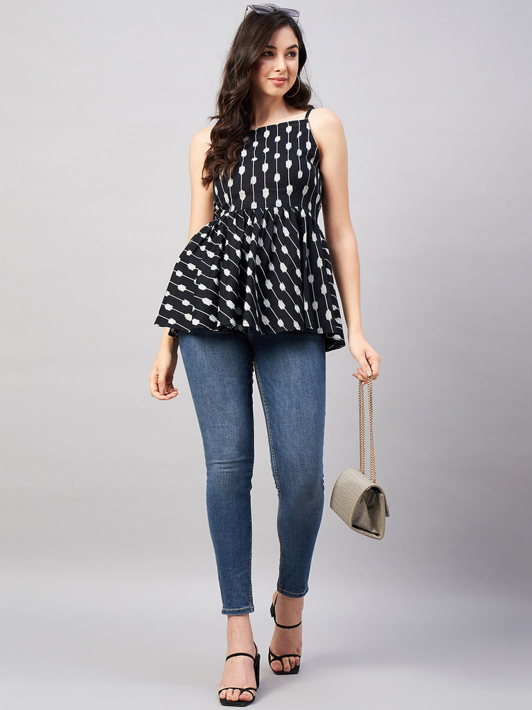 Women's Green Cotton Solid Pant