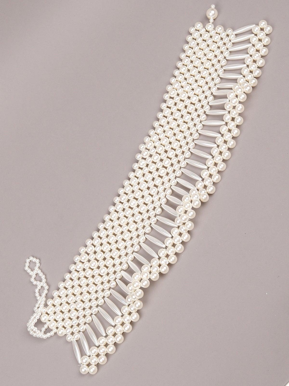 Women's Fully Pearl-Embellished Queen'S Necklac