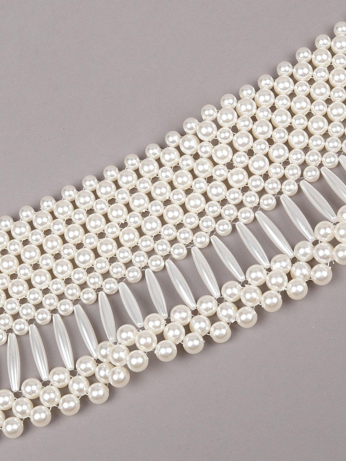 Women's Fully Pearl-Embellished Queen'S Necklac