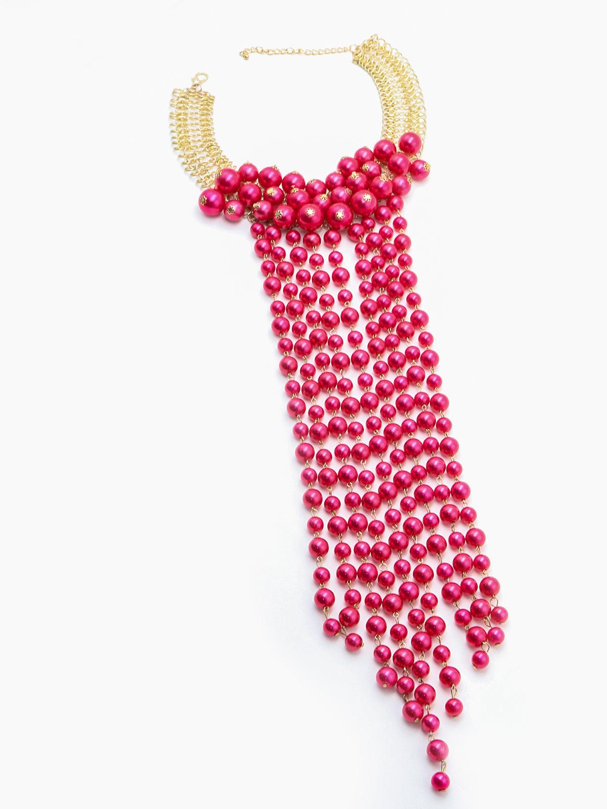 Women's Fuschia Pink Long Neck Chai