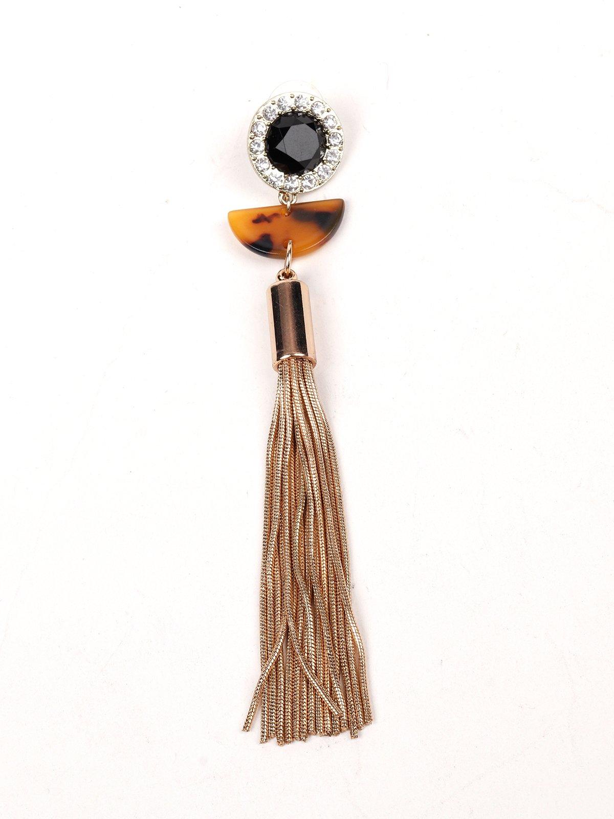 Women's Gold Finish Tassel Earring