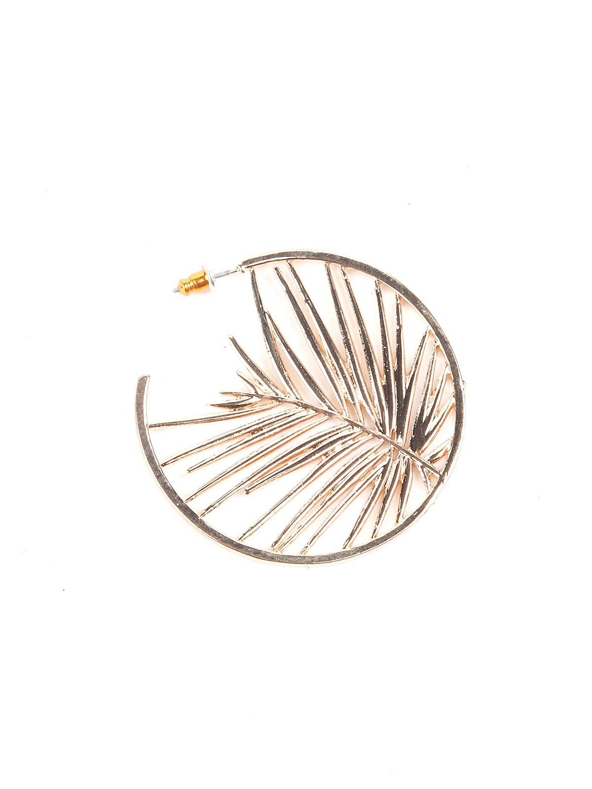 Women's Gold Plated Hoop Statement Earring