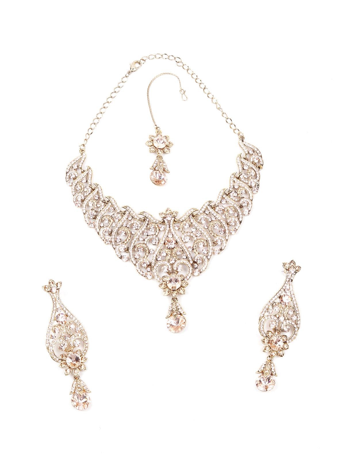Women's Gold Stones And Kundan Se