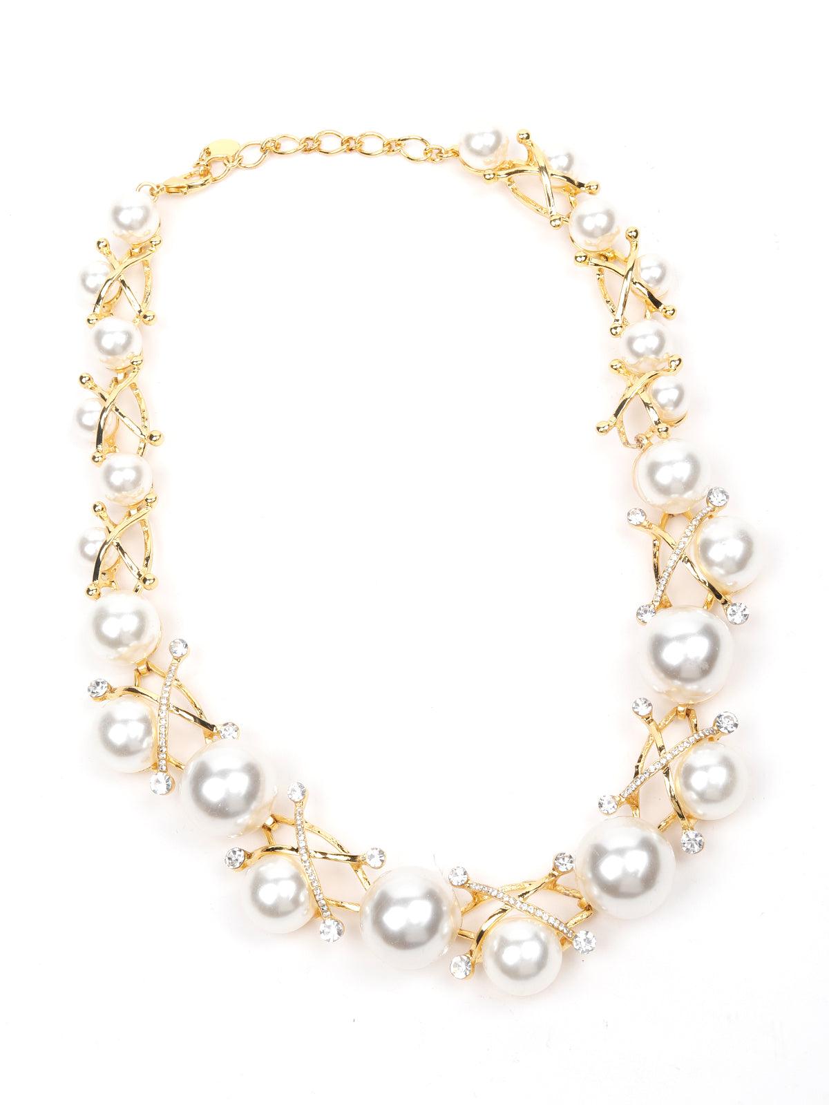 Women's Gold Stones Pearly Se