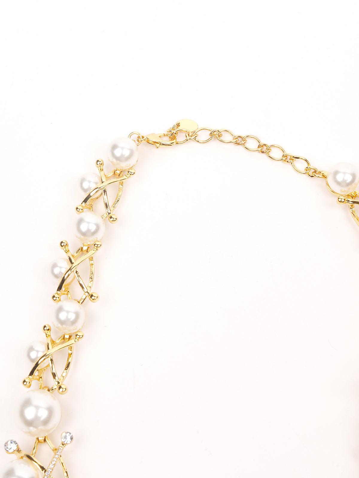 Women's Gold Stones Pearly Se