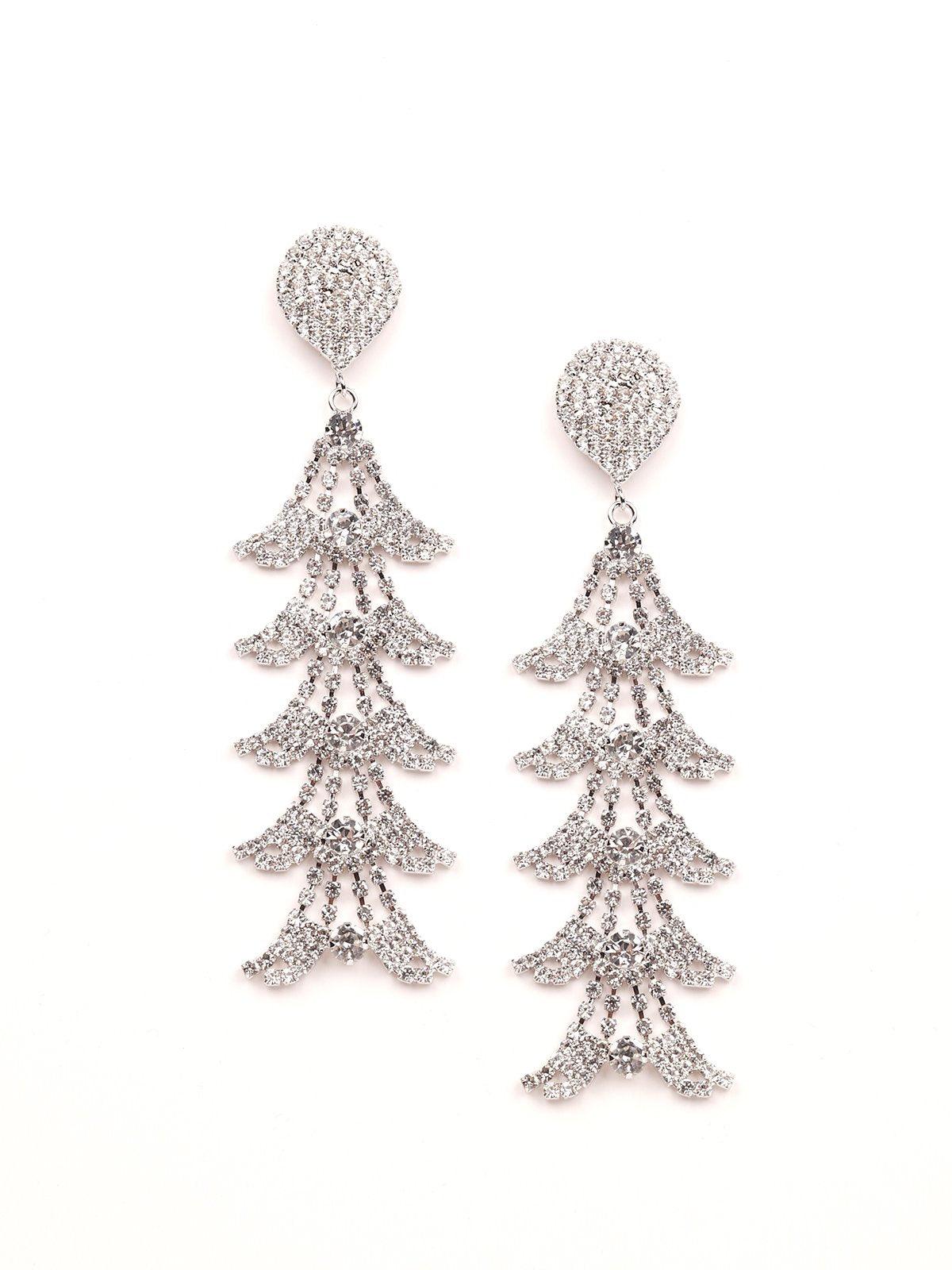 Women's Gorgeous Crystal Layered Earring