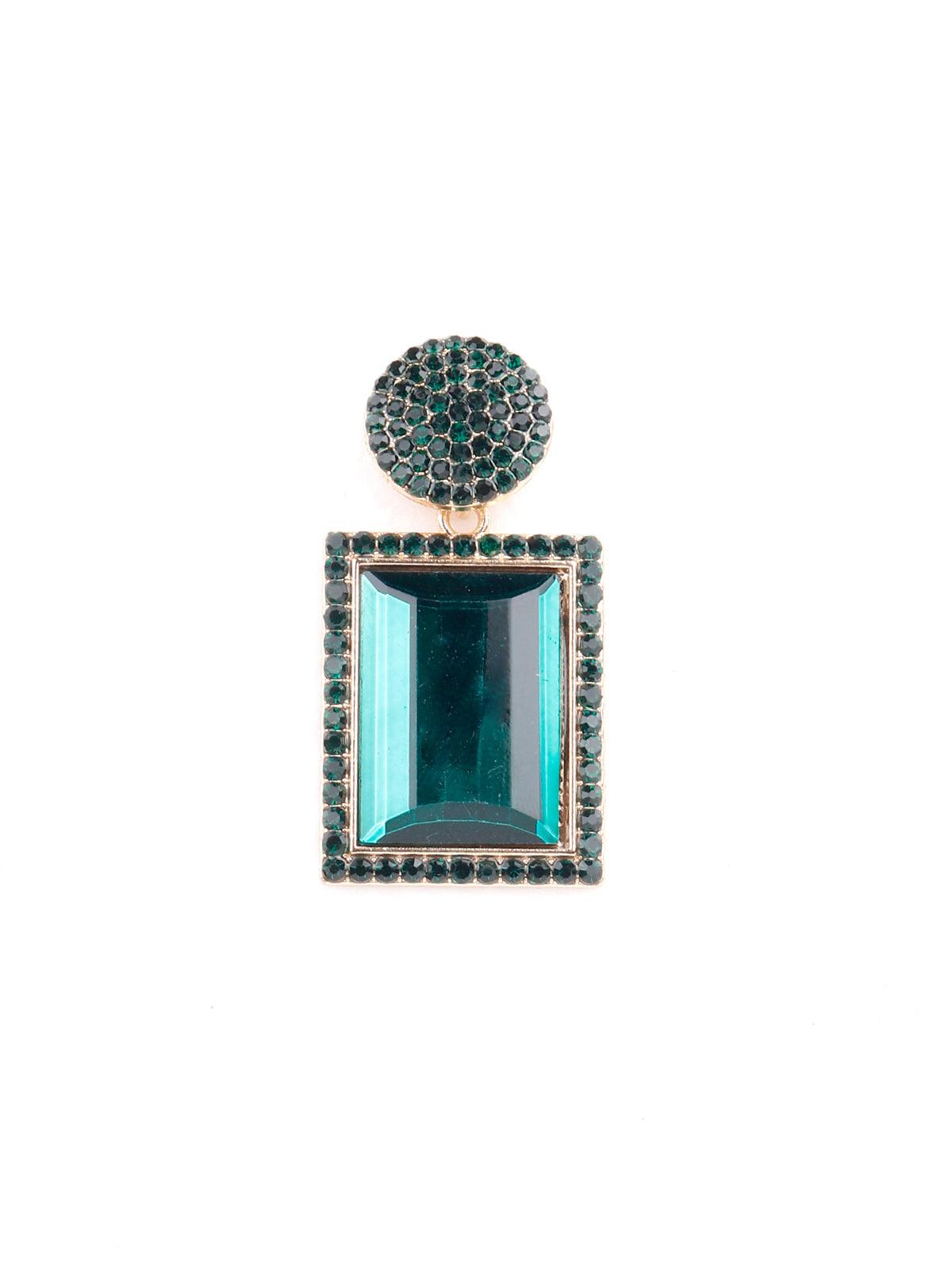 Women's Gorgeous Deep Green Statement Earring
