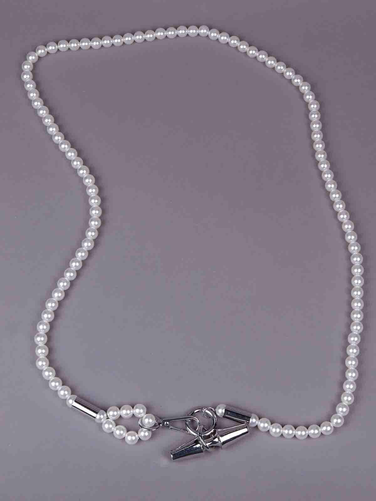 Women's Gorgeous Faux Pearl Necklace -Silve