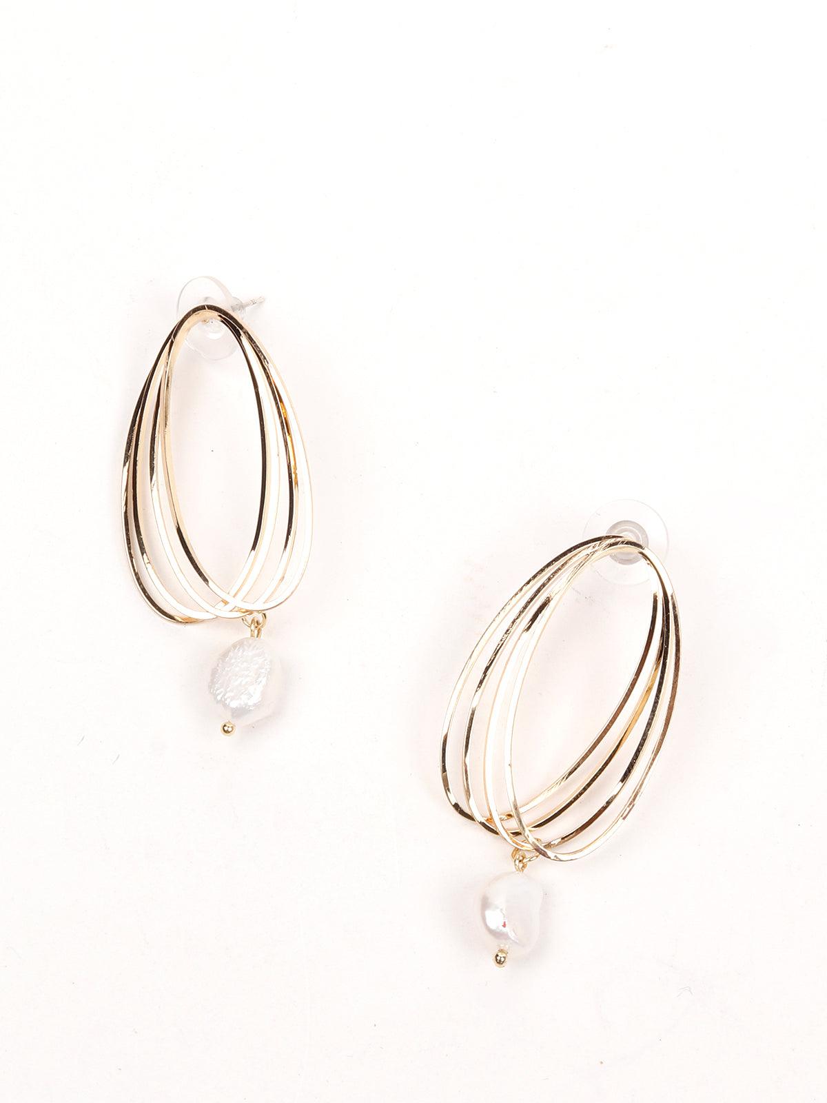 Women's Gorgeous Gold Looped Earring