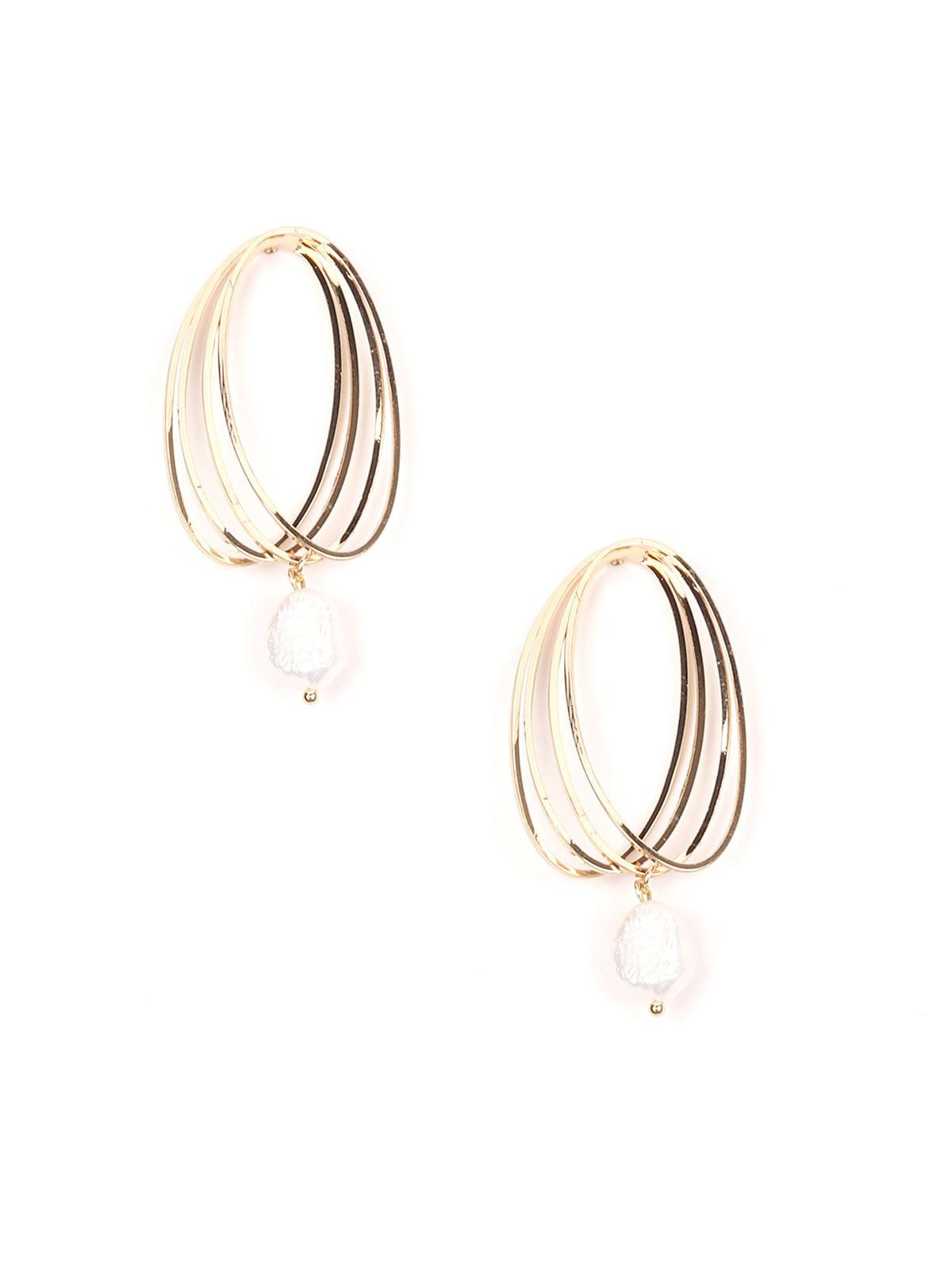 Women's Gorgeous Gold Looped Earring
