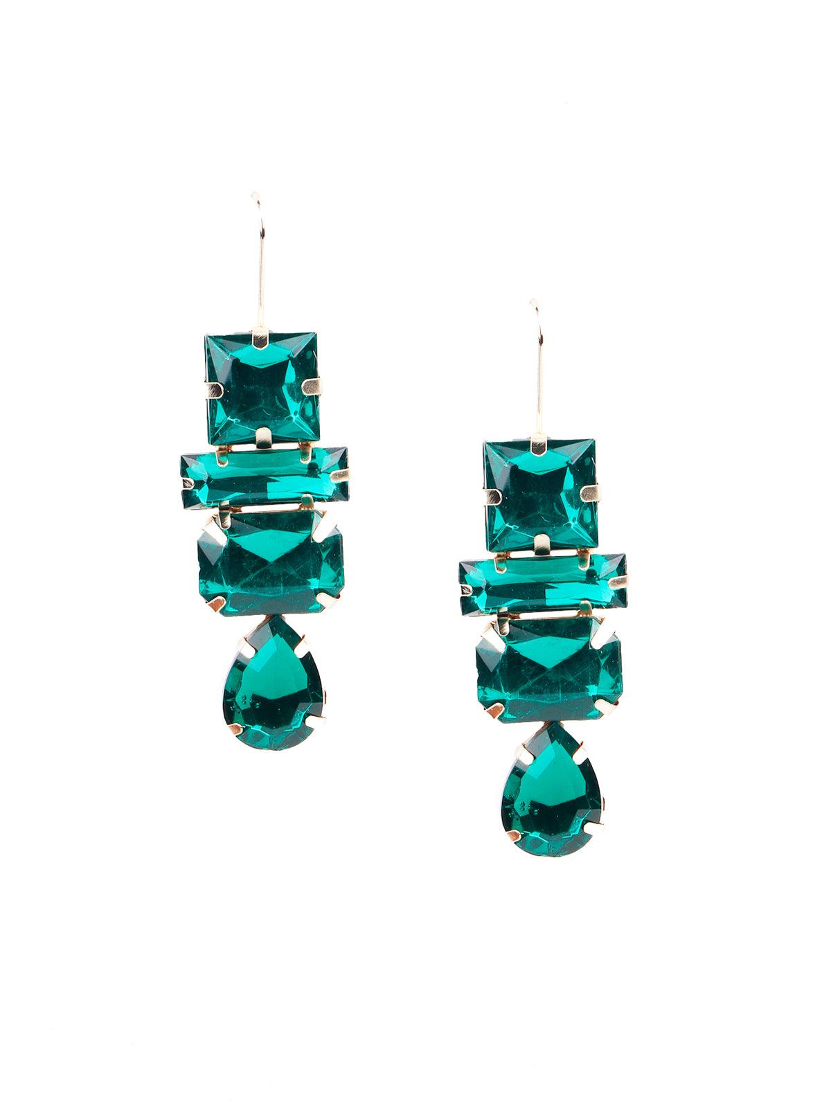 Women's Gorgeous Green Statement Earring