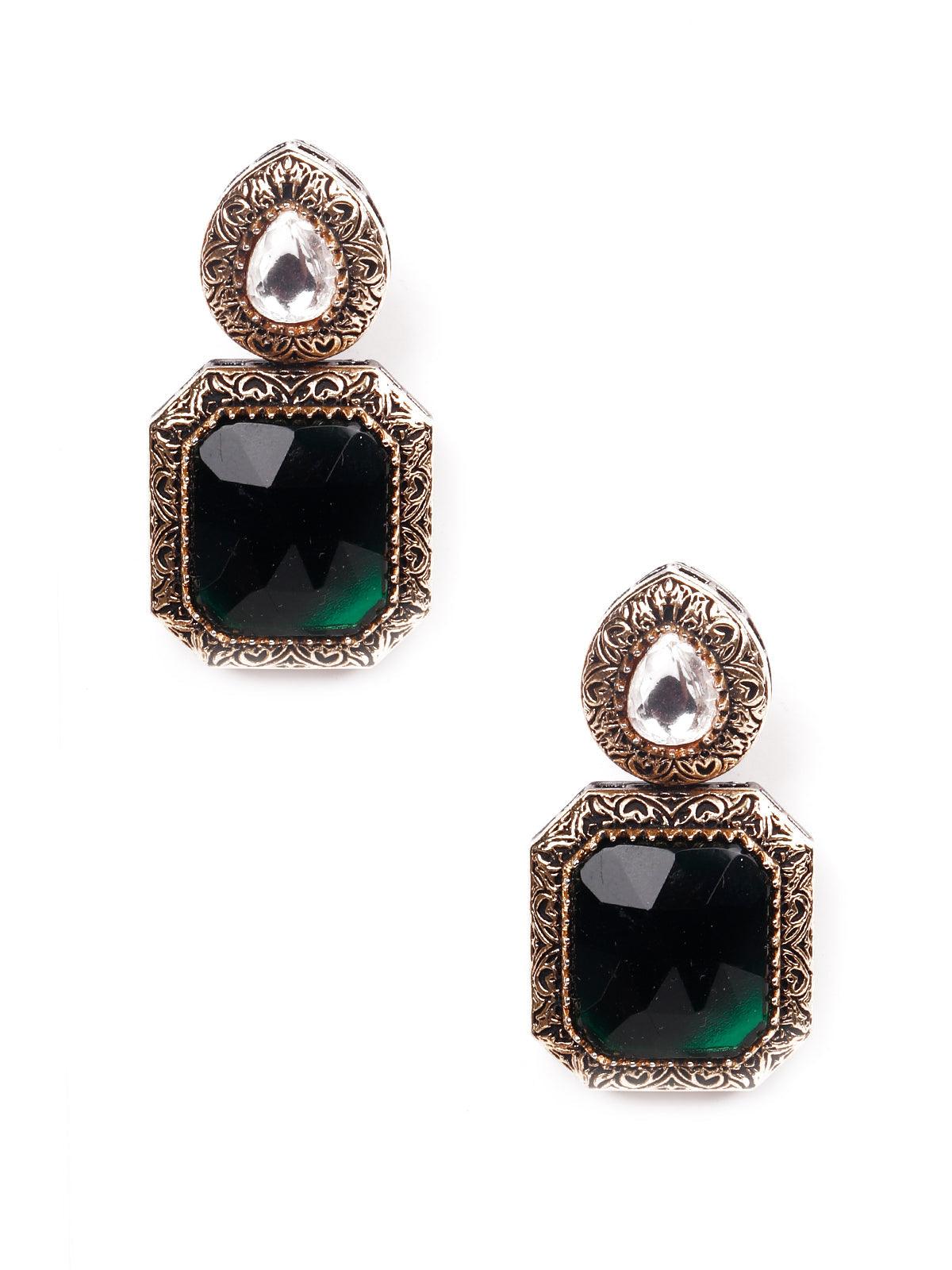 Women's Gorgeous Green Statement Earring